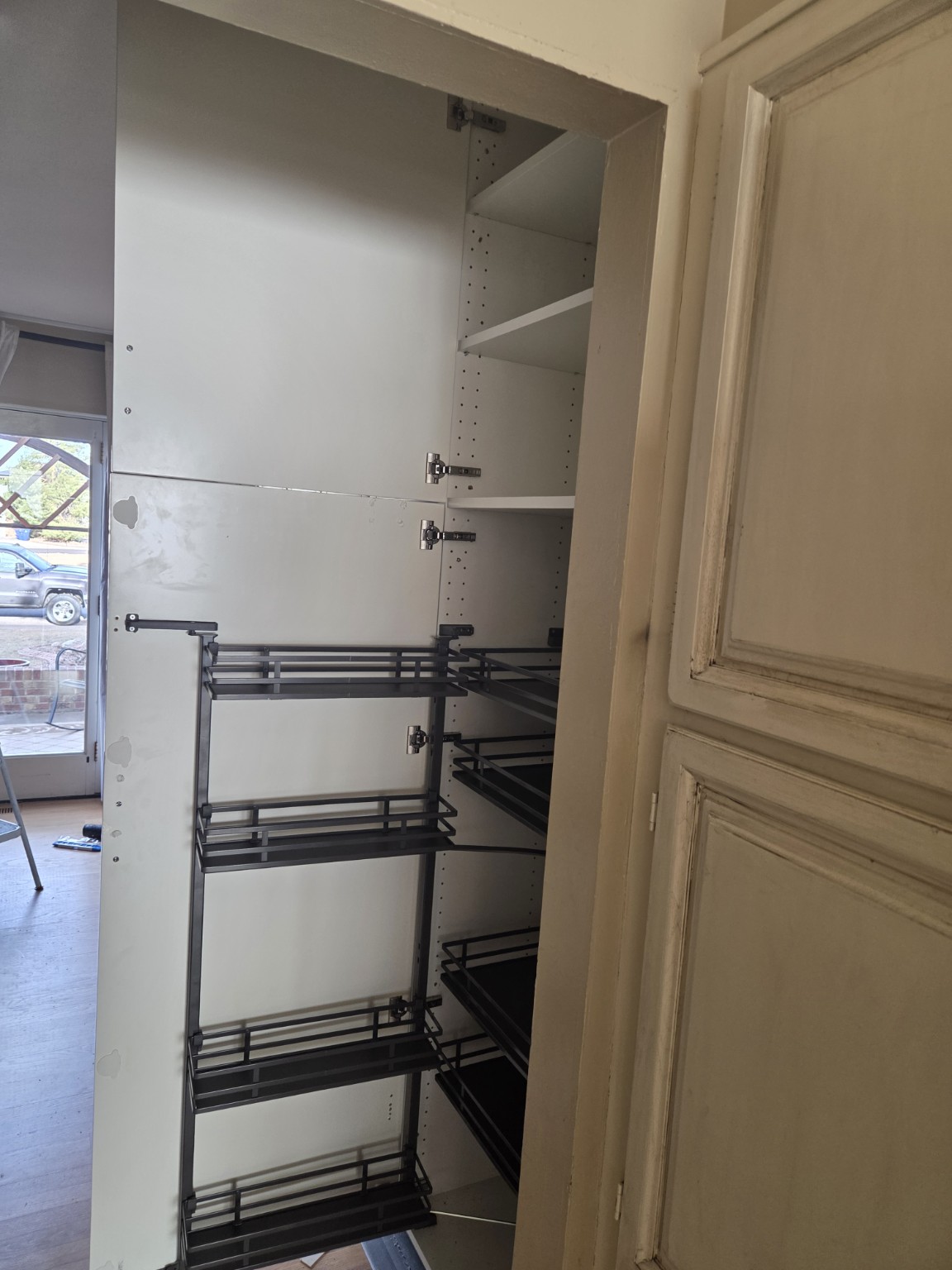 Tall cabinet installation