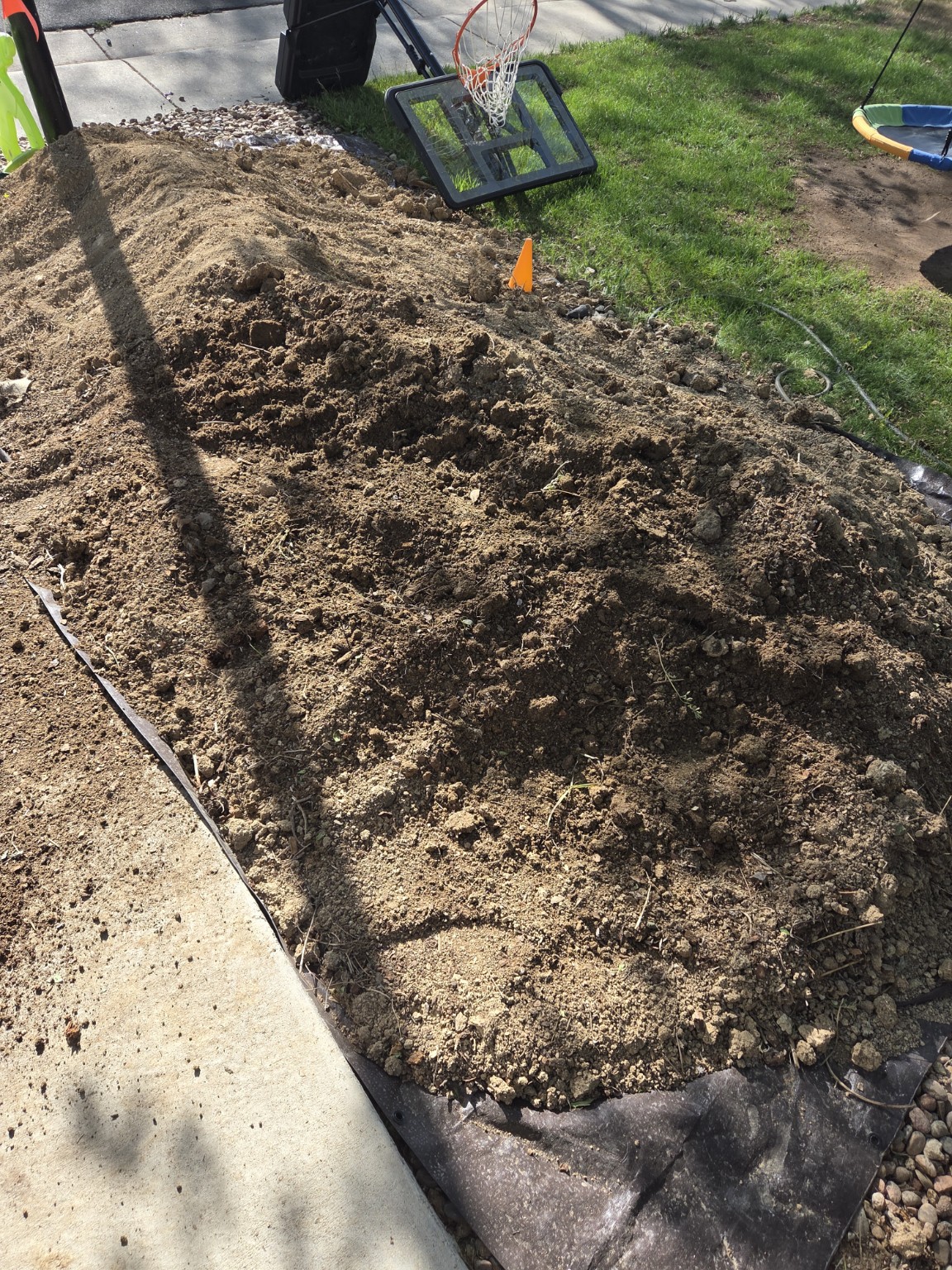 Dirt removal project before hauling
